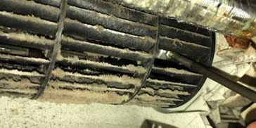 Blower wheel and fan blade thorough cleaning