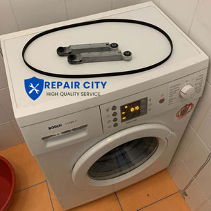 Bosch washing machine belts and shock absorbers replacing