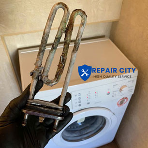 cleaning and replacing heating elements in a Bosch washing machine