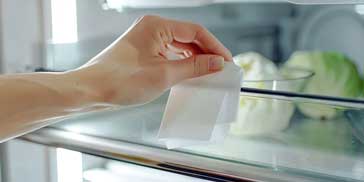 Clean spills immediately