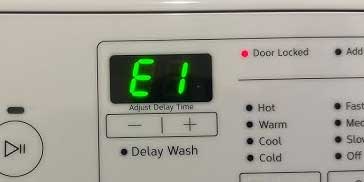 Door Lock Mechanism Failure (Error Code E1/F1)