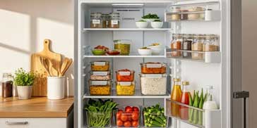 Keep refrigerator at least 3/4 full