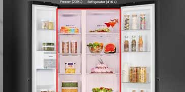 LG Side-by-Side Refrigerators