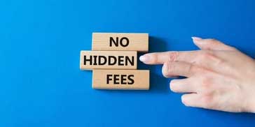 No hidden charges or surprise bills