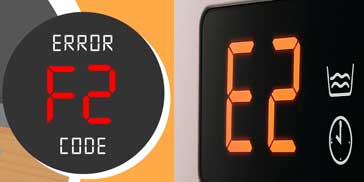 Water Not Draining Properly (Error Code E2/F2)