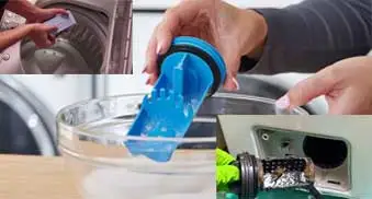 Clean the lint filter, drain filter and detergent tray